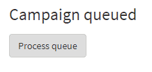 phpList - Newsletter succesfully queued