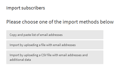 phpList importation method