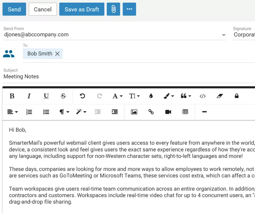 Smartermail - Webmail interface