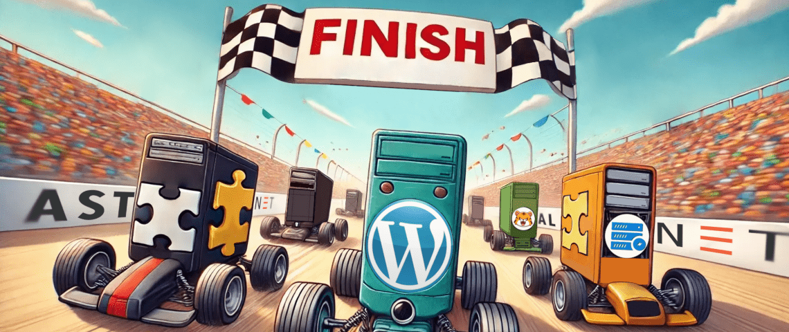 Header image for the best WordPress cache plugin 2025