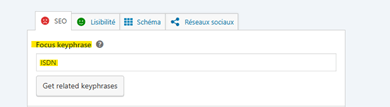 Focus keyphrase in Yoast